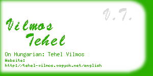 vilmos tehel business card